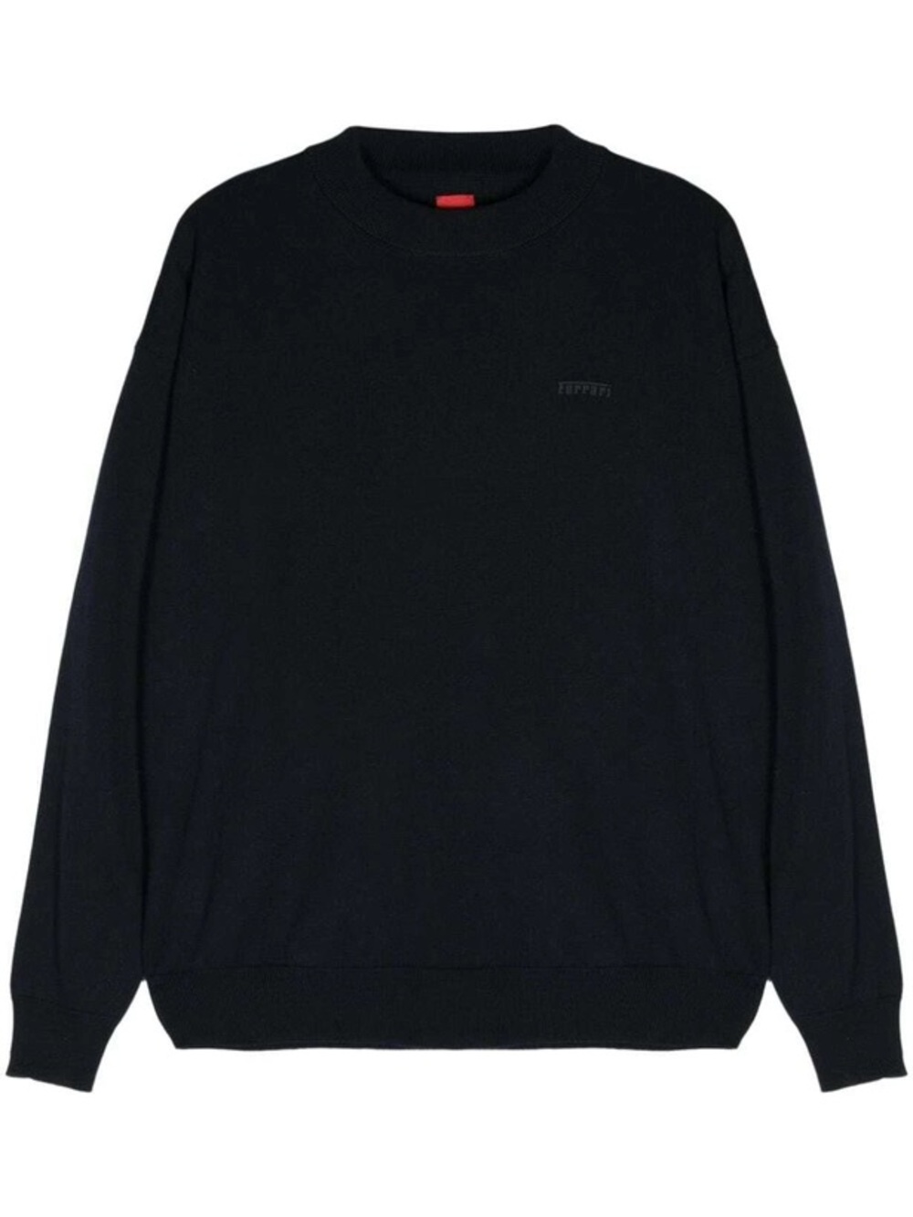 FERRARI Black Wool Cashmere Blend Mens Sweater Size XL NWT